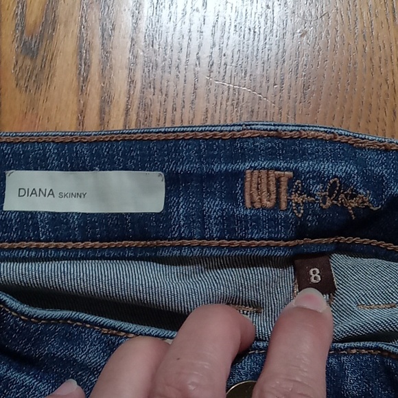 KUT FROM THE KLOTH 8 Womens JEANS SKINNY DENIM Pants Used Preowned Distressed - Picture 8 of 10